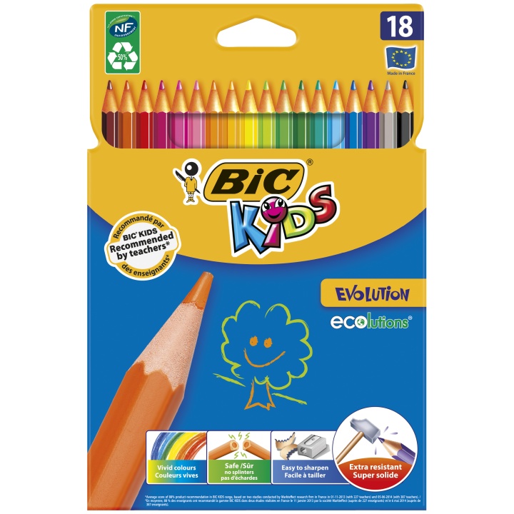 Kids Evolution Buntstifte 18er-Set (ab 5 Jahren) in der Gruppe Kids / Stifte für Kinder / Buntstifte für Kinder bei Pen Store (100242)