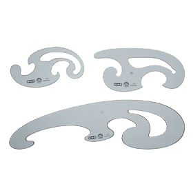 Lineal French Curve in der Gruppe Basteln & Hobby / Hobbyzubehör / Lineale bei Pen Store (102294)