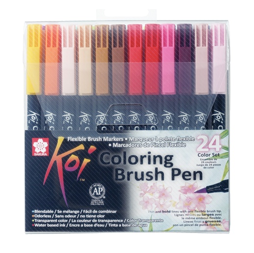 Koi Colouring Brush Pen 24er-Set in der Gruppe Stifte / Künstlerstifte / Pinselstifte bei Pen Store (102307)