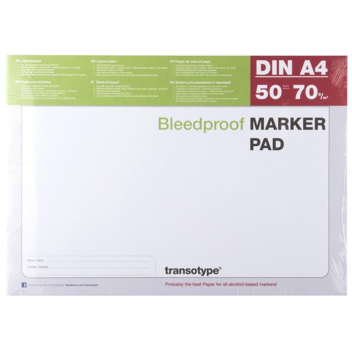 Marker Pad DIN A4 in der Gruppe Papier & Blöcke / Künstlerblöcke / Zeichenblöcke bei Pen Store (103279)