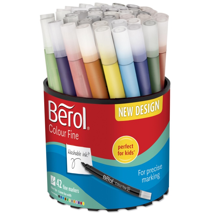 Colour Fine Tip 42er-Pack (ab 3 Jahren) in der Gruppe Kids / Stifte für Kinder / Filzstifte für Kinder bei Pen Store (104849)