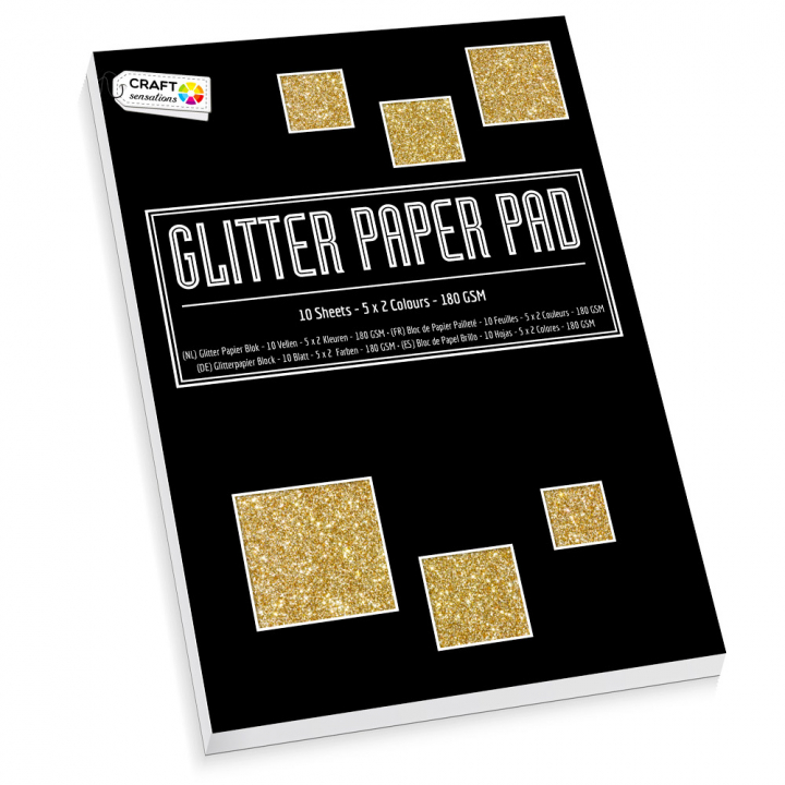 Glitzerpapierblock A4 10 Blatt in der Gruppe Basteln & Hobby / Basteln / Basteln und DIY bei Pen Store (128589)