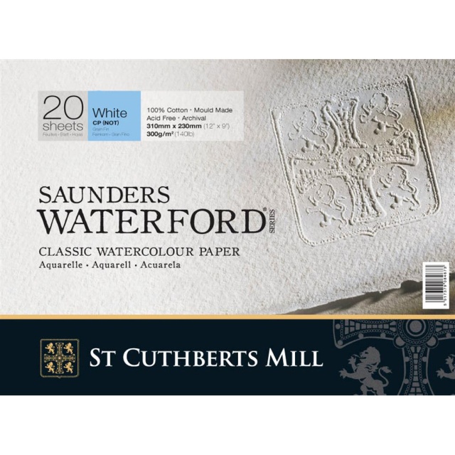 Saunders Waterford Aquarellpapier WhiteCP/NOT 31x23 cm 300g