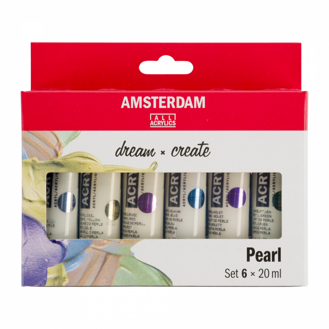 Amsterdam Acrylfarbe Pearl Set 6 x 20 ml