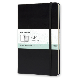Music Notebook ART collection Large Black in der Gruppe Papier & Blöcke / Schreiben und Notizen / Notizbücher bei Pen Store (100376)