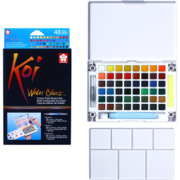 Koi Water Colors Sketch Box 48 in der Gruppe Künstlerbedarf / Künstlerfarben / Aquarell bei Pen Store (103506)