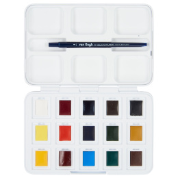 Van Gogh Pocket Box Aquarellfarbe 15er-Set in der Gruppe Künstlerbedarf / Künstlerfarben / Aquarell bei Pen Store (104063)