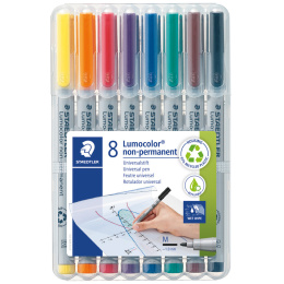 8er-Pack Lumocolor Non-permanent Medium in der Gruppe Stifte / Etikettierung und Büro / Markierstifte bei Pen Store (111071)