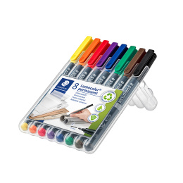 8er-Pack Lumocolor Permanent Fine in der Gruppe Stifte / Etikettierung und Büro / Markierstifte bei Pen Store (111073)