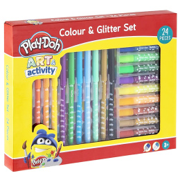 Farb- und Glitzerset 24 stk in der Gruppe Kids / Stifte für Kinder / Filzstifte für Kinder bei Pen Store (129344)