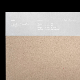 Tracing Paper Pad 90g A3 in der Gruppe Papier & Blöcke / Künstlerblöcke / Transparent- und Millimeterpapier bei Pen Store (129942)
