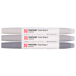 Marker 3er Set Cool Gray in der Gruppe Stifte / Künstlerstifte / Pinselstifte bei Pen Store (130481)