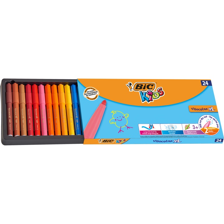 Kids Visacolor XL Filzstifte 24er-Set (ab 3 Jahren) in der Gruppe Kids / Stifte für Kinder / Filzstifte für Kinder bei Pen Store (100250)