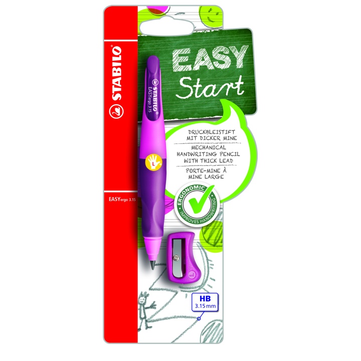 EASYergo Druckbleistift für Linkshänder (ab 3 Jahren) in der Gruppe Kids / Stifte für Kinder / Schreibstifte für Kinder bei Pen Store (100267)