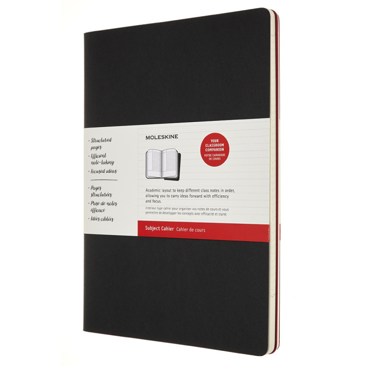 Cahier Subject A4 Black/Red Ruled in der Gruppe Papier & Blöcke / Schreiben und Notizen / Notizbücher bei Pen Store (100337)