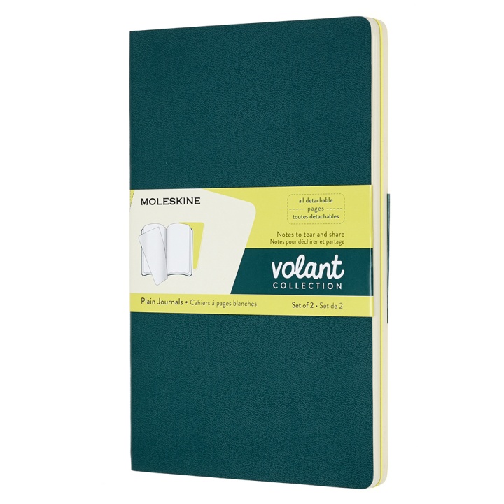 Volant Large Green/Lemon Plain in der Gruppe Papier & Blöcke / Schreiben und Notizen / Notizblock und Notizhefte bei Pen Store (100348)