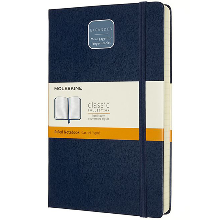 Classic Hard Cover Notebook Expanded Blue Ruled in der Gruppe Papier & Blöcke / Schreiben und Notizen / Notizbücher bei Pen Store (100431)