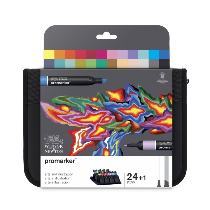 Promarker Arts & Illustration Wallet 24er-Set in der Gruppe Stifte / Künstlerstifte / Illustrationsmarker bei Pen Store (100563)
