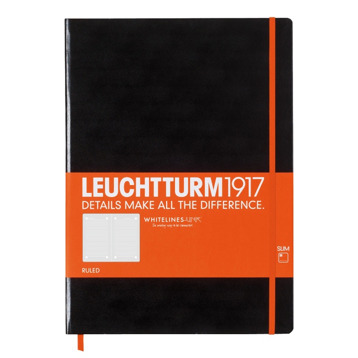 Notebook Master Slim A4+ Whitelines Link in der Gruppe Papier & Blöcke / Schreiben und Notizen / Notizbücher bei Pen Store (100722)