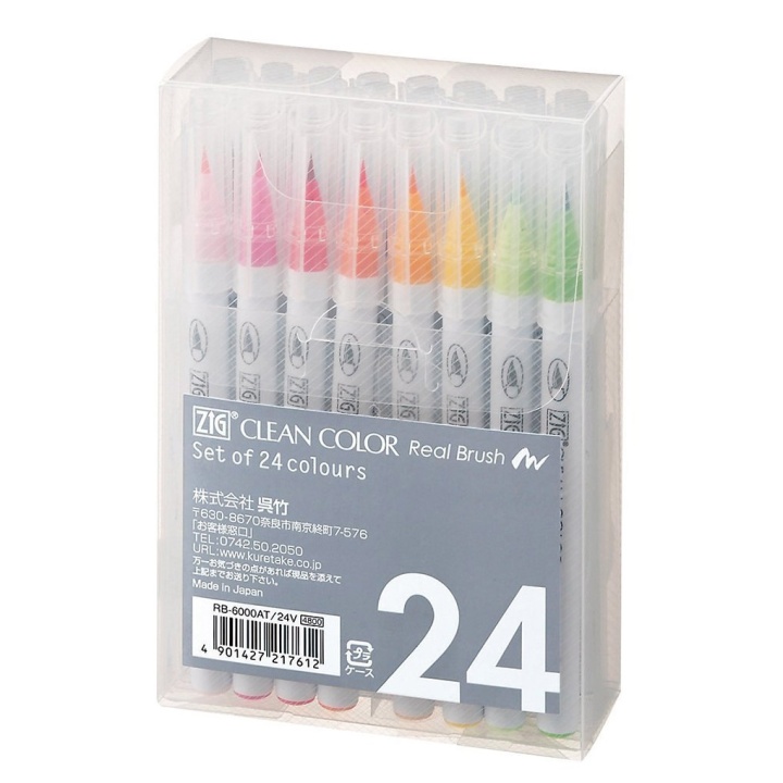 Clean Color Real Brush 24er-Set in der Gruppe Stifte / Künstlerstifte / Pinselstifte bei Pen Store (100961)