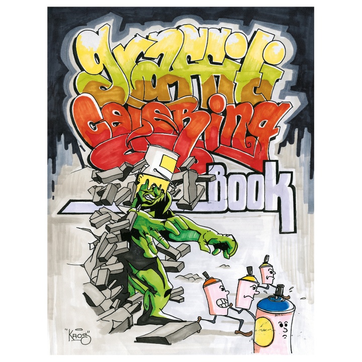 Graffiti Coloring Book in der Gruppe Basteln & Hobby / Bücher / Malbücher für Erwachsene bei Pen Store (101370)