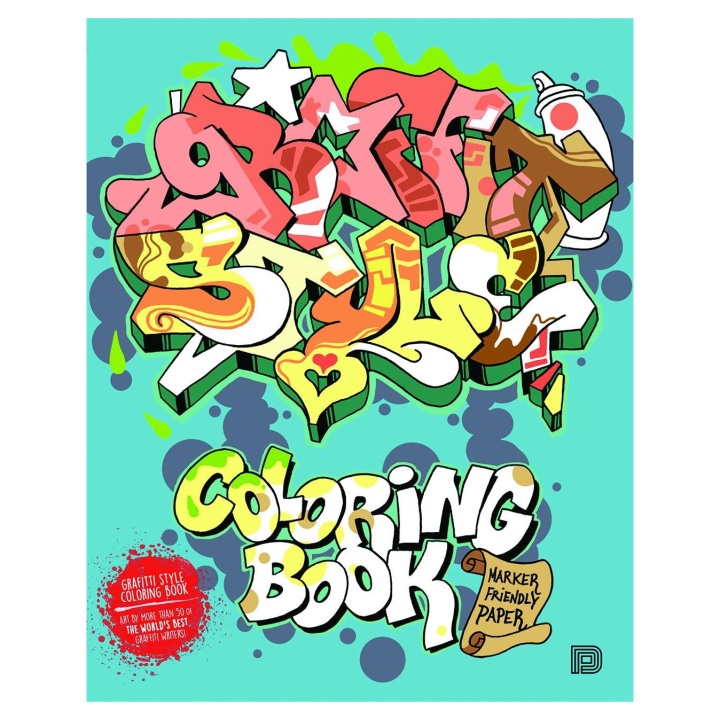 Graffiti Style Coloring Book in der Gruppe Basteln & Hobby / Bücher / Malbücher für Erwachsene bei Pen Store (101373)