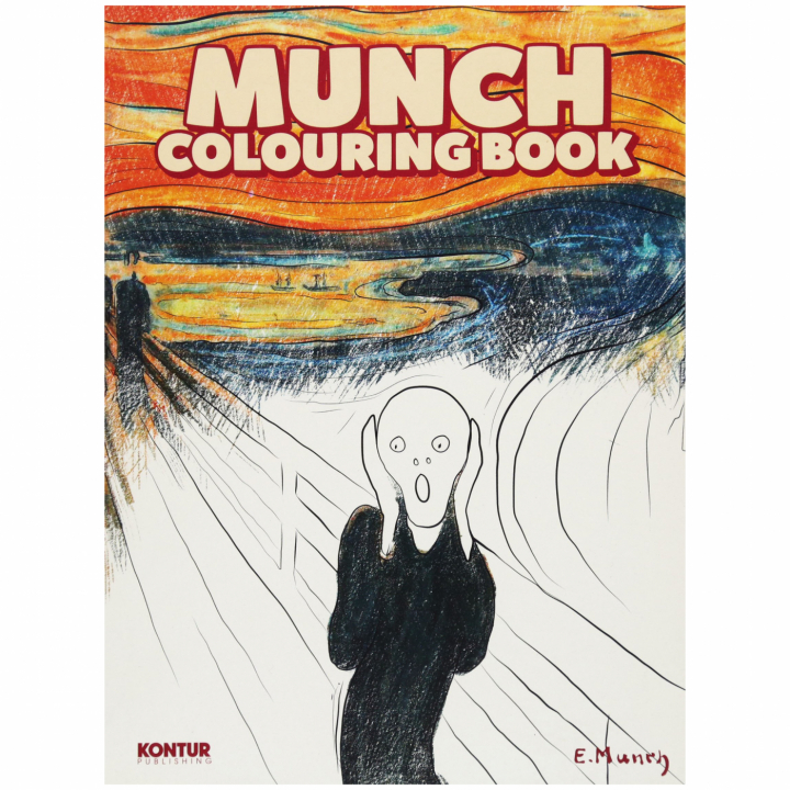 Munch Colouring Book in der Gruppe Basteln & Hobby / Bücher / Malbücher für Erwachsene bei Pen Store (101374)