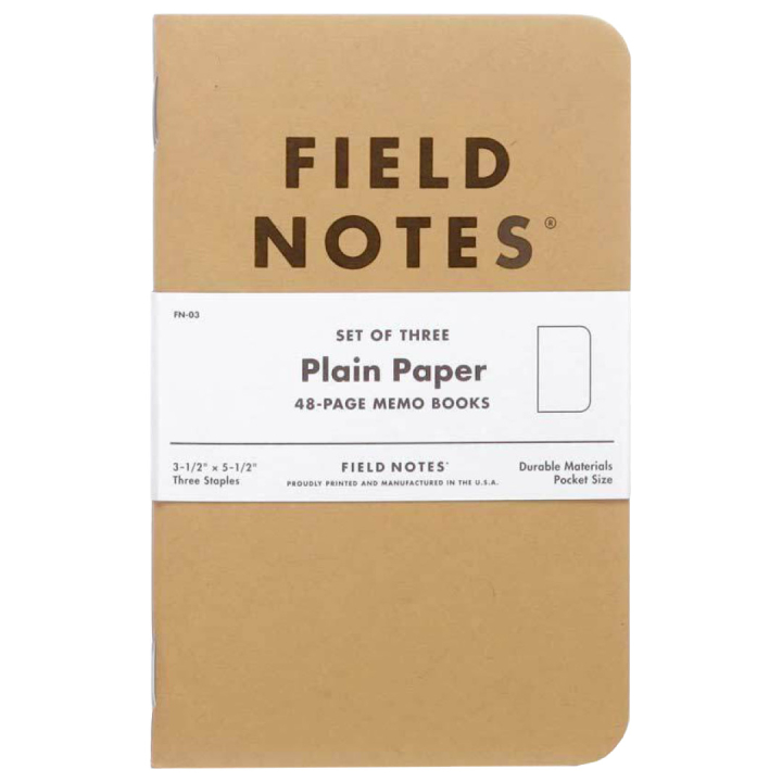 Memo Book Plain 3er-Pack in der Gruppe Papier & Blöcke / Schreiben und Notizen / Notizbücher bei Pen Store (101424)
