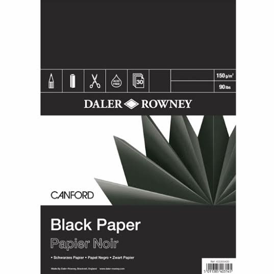 Black Paper A3 in der Gruppe Papier & Blöcke / Künstlerblöcke / Zeichen- und Skizzenblöcke bei Pen Store (101446)