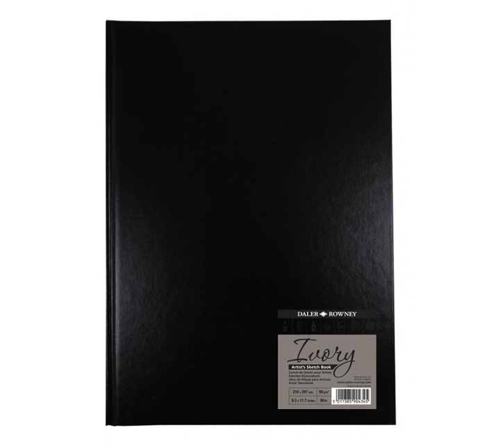Ivory Sketchbook Hard Cover A4 in der Gruppe Papier & Blöcke / Künstlerblöcke / Skizzenbücher bei Pen Store (101474)