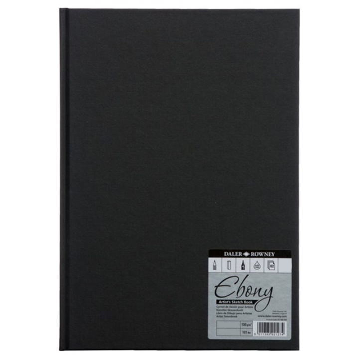 Ebony Artist's Sketch Book A5 in der Gruppe Papier & Blöcke / Künstlerblöcke / Skizzenbücher bei Pen Store (101476)