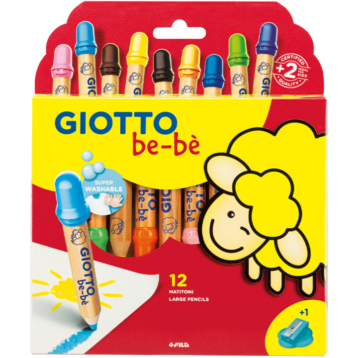 Be-bè Buntstifte 12er-Set (ab 2 Jahren) in der Gruppe Kids / Stifte für Kinder / Buntstifte für Kinder bei Pen Store (101597)