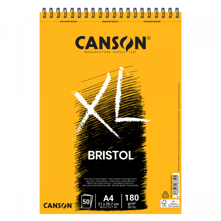 XL Bristol 180 g A4 in der Gruppe Papier & Blöcke / Künstlerblöcke / Zeichen- und Skizzenblöcke bei Pen Store (101610)