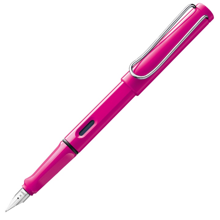 Safari Füllfederhalter Shiny Pink in der Gruppe Stifte / Fine Writing / Füllfederhalter bei Pen Store (101996_r)