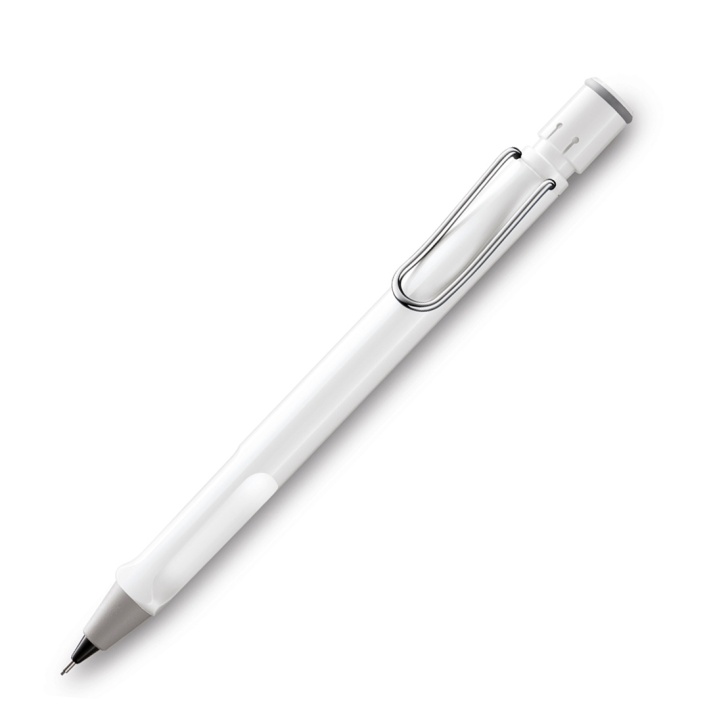 Safari Shiny White Drehbleistift 0,5 in der Gruppe Stifte / Schreiben / Feinminenstift bei Pen Store (102021)