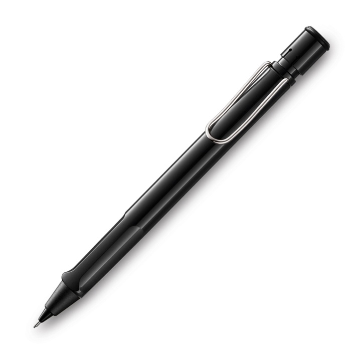 Safari Shiny Black Drehbleistift 0,5 in der Gruppe Stifte / Schreiben / Druckbleistift bei Pen Store (102023)
