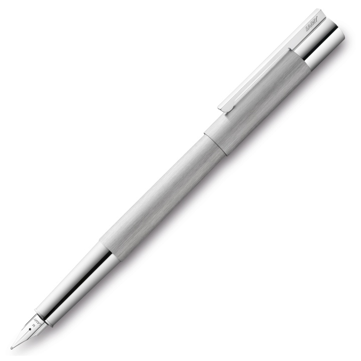 Scala Brushed Silver Füllfederhalter in der Gruppe Stifte / Fine Writing / Füllfederhalter bei Pen Store (102033_r)