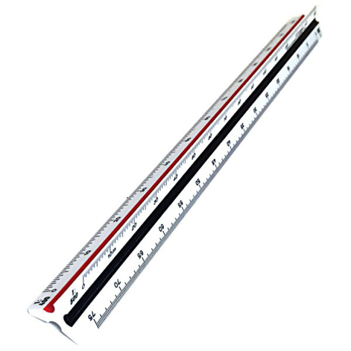 Dreikantmaßstab 30 cm 100-500 in der Gruppe Basteln & Hobby / Hobbyzubehör / Lineale / Maßstab lineal bei Pen Store (102249)