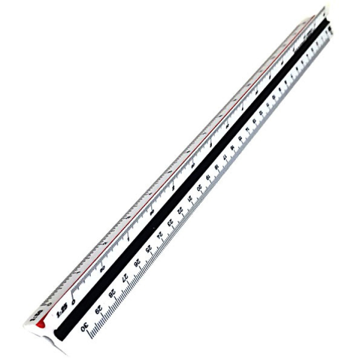 Dreikantmaßstab 30 cm 20-125 in der Gruppe Basteln & Hobby / Hobbyzubehör / Lineale / Maßstab lineal bei Pen Store (102250)