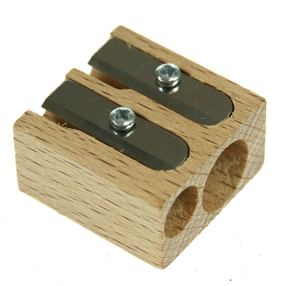 Doppelanspitzer aus Holz in der Gruppe Stifte / Schreibwaren / Anspitzer bei Pen Store (102256)
