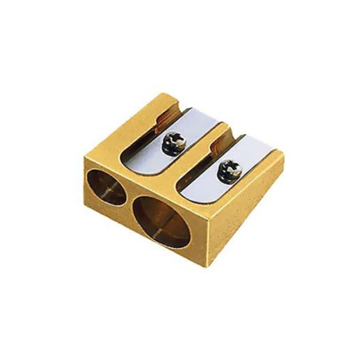 Double Wedge Anspitzer aus Messing in der Gruppe Stifte / Schreibwaren / Anspitzer bei Pen Store (102257)