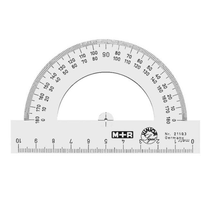 Winkelmesser Halbkreis 180° in der Gruppe Basteln & Hobby / Hobbyzubehör / Lineale / Winkelmesser bei Pen Store (102265)
