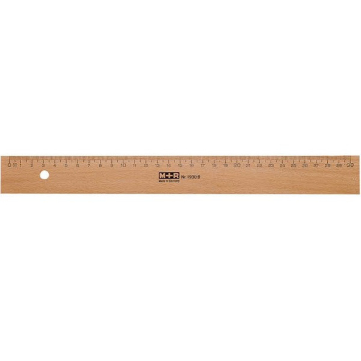 Holzlineal 30 cm in der Gruppe Basteln & Hobby / Hobbyzubehör / Lineale / Holzlineal bei Pen Store (102290)