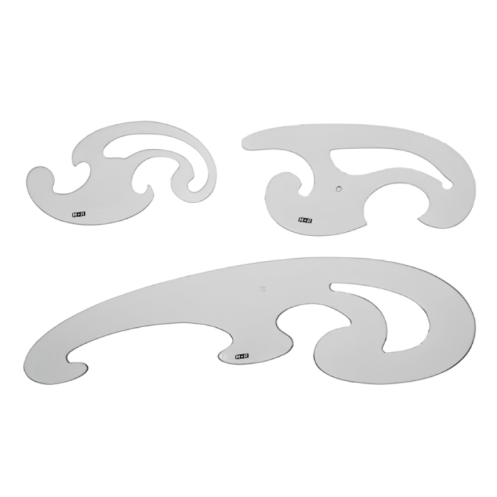 Lineal French Curve in der Gruppe Basteln & Hobby / Hobbyzubehör / Lineale / Kunststofflineal bei Pen Store (102294)