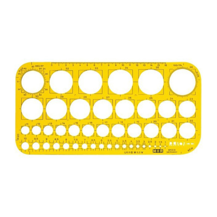 Kreisschablone 1-36 in der Gruppe Basteln & Hobby / Hobbyzubehör / Schablonen bei Pen Store (102295)