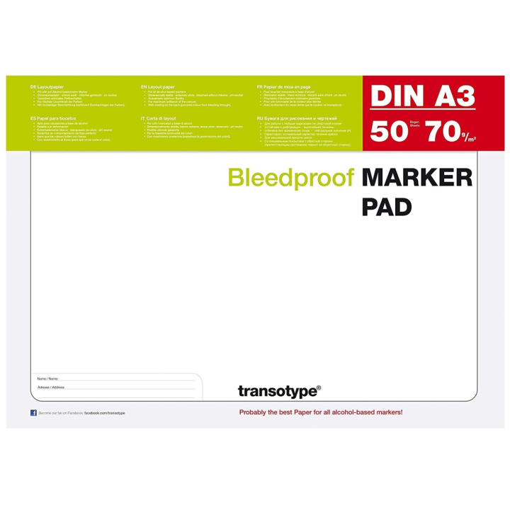 Marker Pad DIN A3 in der Gruppe Papier & Blöcke / Künstlerblöcke / Zeichenblöcke bei Pen Store (103280)