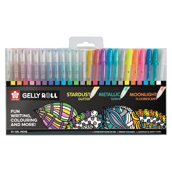 Gelly Roll Mixed 24er-Pack in der Gruppe Stifte / Schreiben / Gelschreiber bei Pen Store (103541)