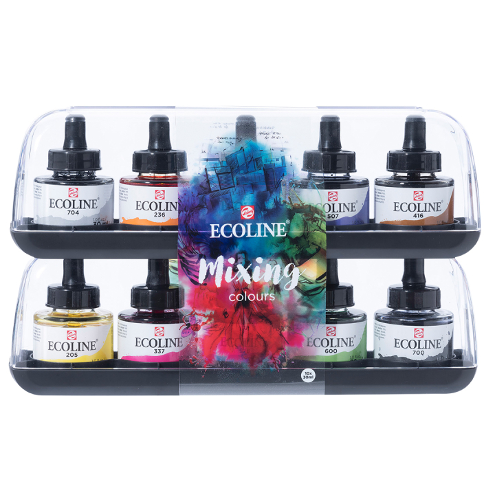 Ecoline Mixing Aquarellfarbe 10er-Set in der Gruppe Künstlerbedarf / Künstlerfarben / Aquarell bei Pen Store (103784)