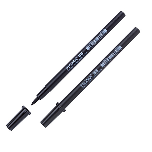 Pigma Brush Pen Black Medium in der Gruppe Stifte / Schreiben / Fineliner bei Pen Store (103803)