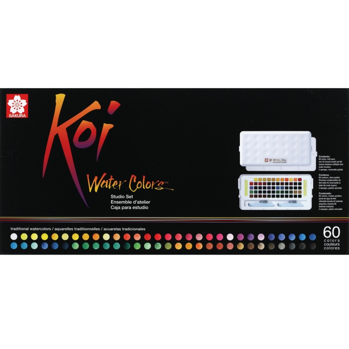 Koi Water Colors Sketch Box 60 in der Gruppe Künstlerbedarf / Farben / Aquarell bei Pen Store (103858)